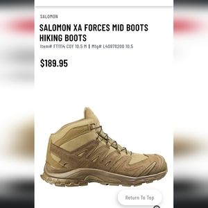 Salomon XA Forces Hiking Boots 11.5